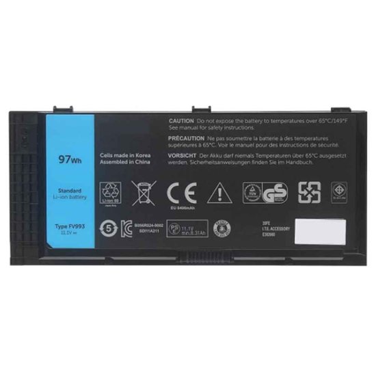Replacement For Dell M6600 Laptop Battery 8310mAh 11.1V