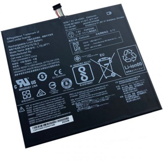 Replacement For Lenovo L15C4P71 Battery 7.6V 40Wh