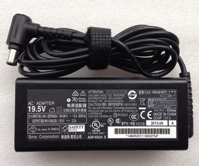 Replacement For Sony ADP-65UH F 19.5V 3.3A 65W AC Adapter