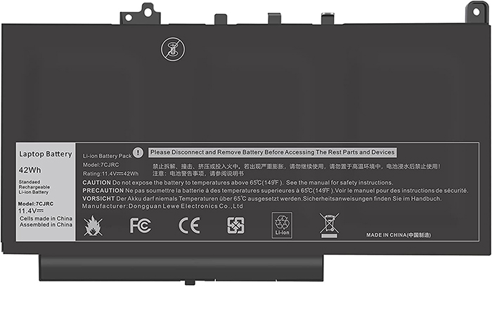 Replacement For Dell 7CJRC Battery 42Wh 11.4V