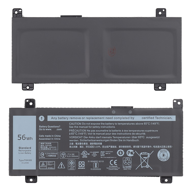 Replacement For Dell 063k70 63k70 Battery 56Wh 15.2V