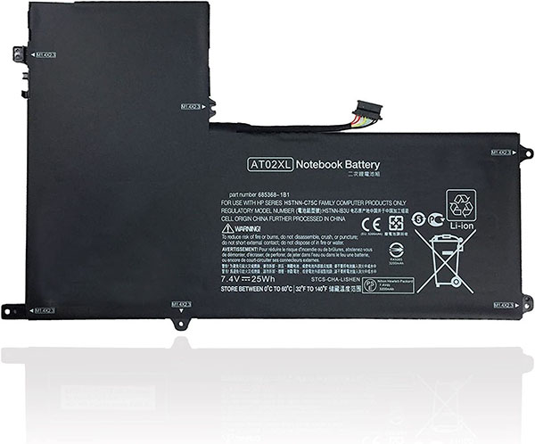 Replacement For HP AT02XL Battery 25Wh 7.4V