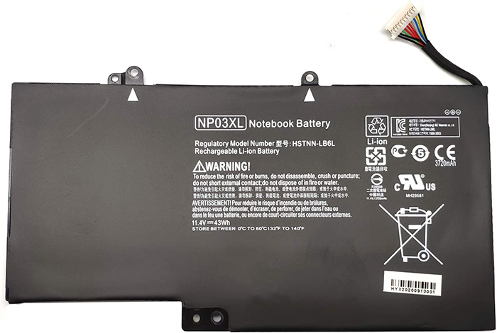 Replacement For HP 761230-005 Battery 43Wh 11.4V