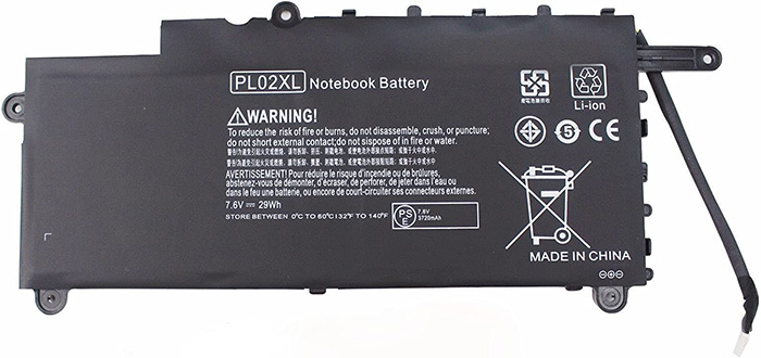 Replacement For HP PL02XL Battery 29Wh 7.6V