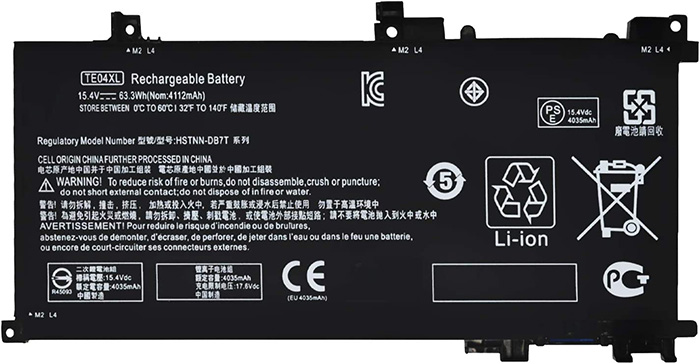 Replacement For HP HSTNN-UB7A Battery 63.3WH 15.4V