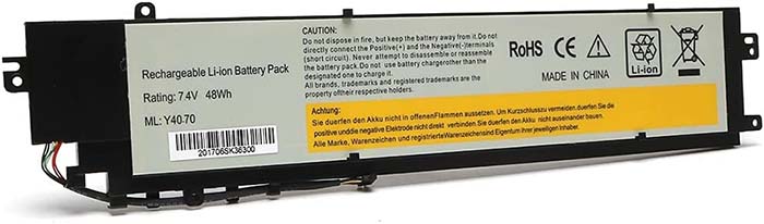 Replacement For Lenovo Erazer Y40-70AT Battery 48Wh 7.4V