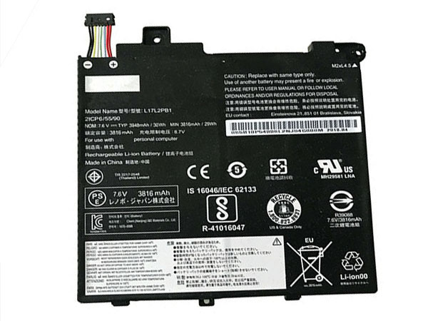 Replacement For Lenovo L17C2PB1 L17L2PB1 L17M2PB1 Battery 30Wh 7.6V