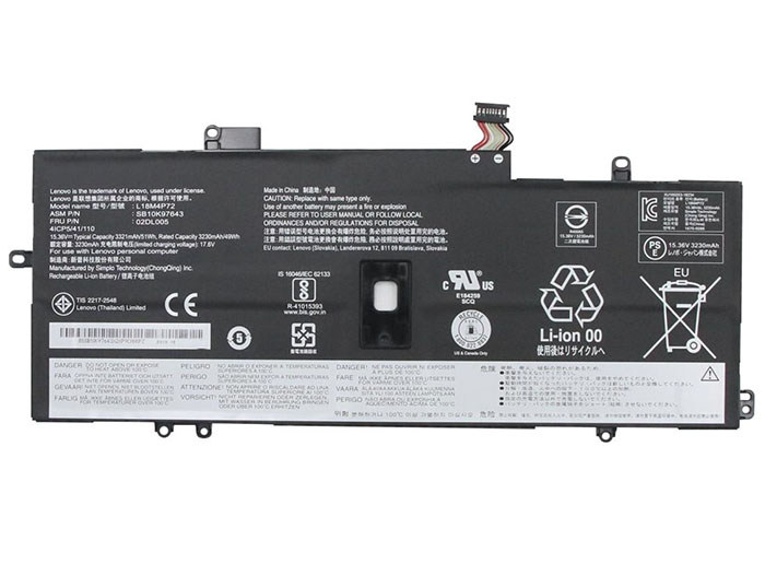 Replacement For Lenovo L18C4P71 L18M4P71 Battery 51Wh 15.36V