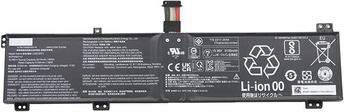 Replacement For Lenovo Legion 5 Pro-16ACH6 Battery 80Wh 15.36V