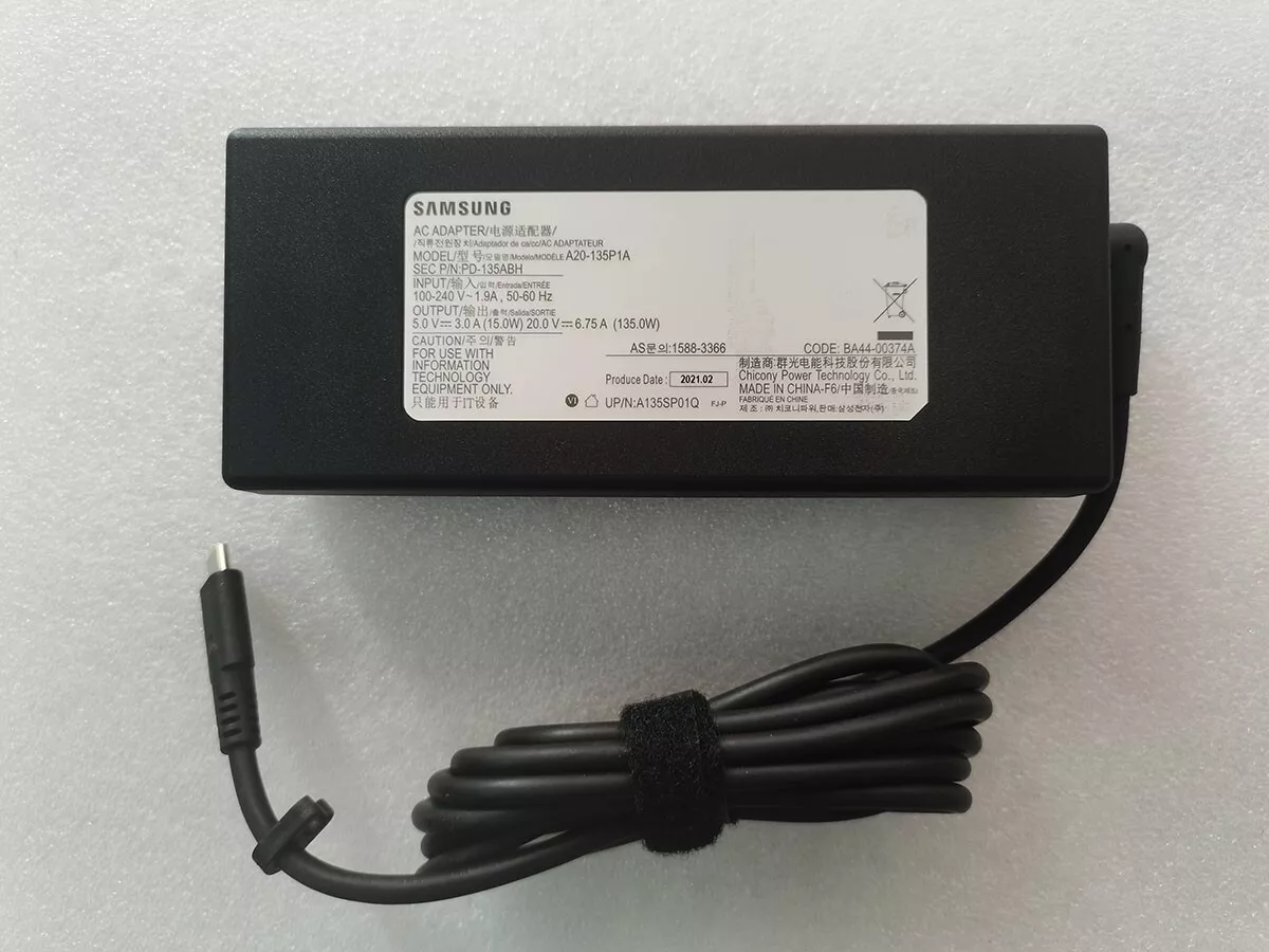 Replacement For Samsung BA44-00374A 20V 6.75A 135W Adapter